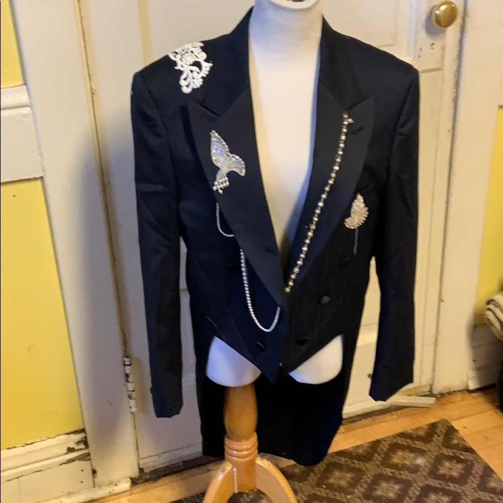 FABULOUS Vintage DIOR 1 Of a Kind Long Tuxedo Coat